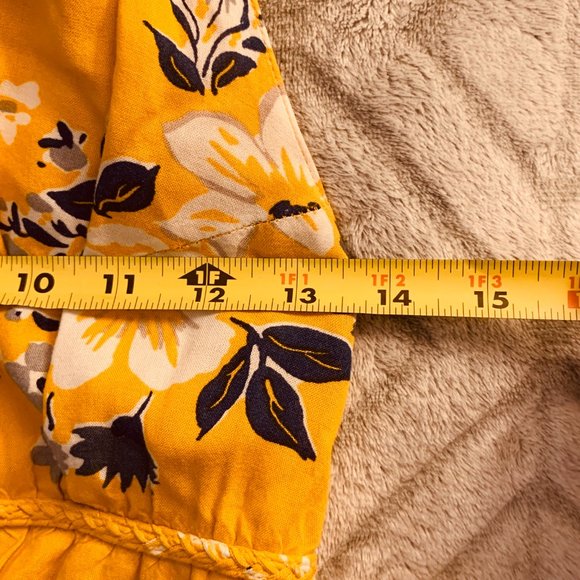 JAPNA | Yellow Floral Racerback Summer Maxi Dress | Sz S - Picture 10 of 15